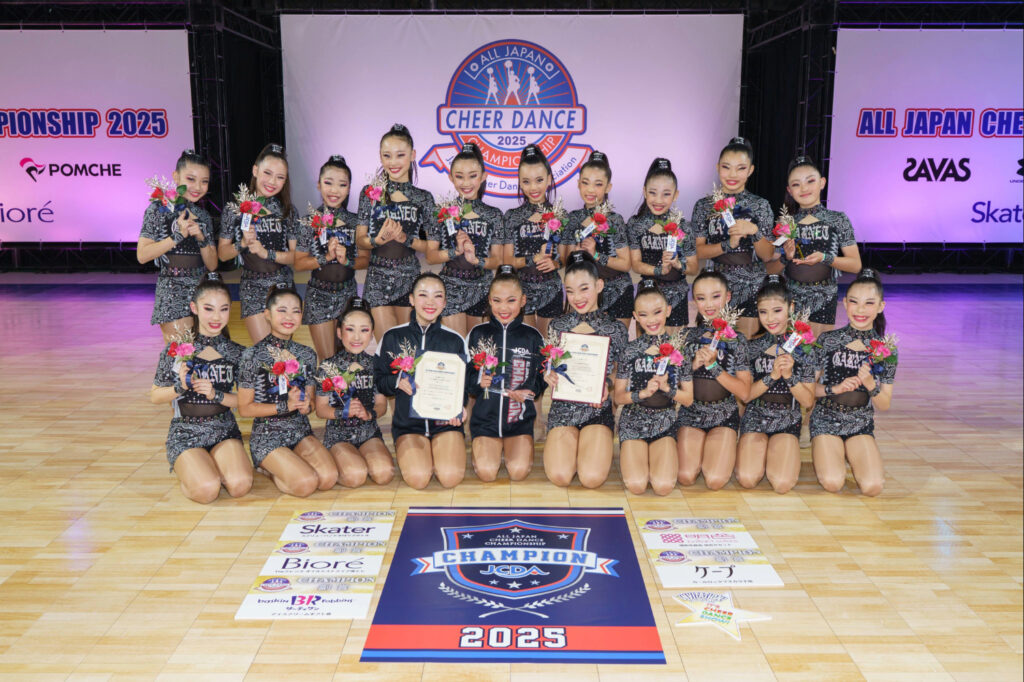 Youth編成チャンピオン写真（YDC DANCE STUDIO　WINNERS GARNET☆）